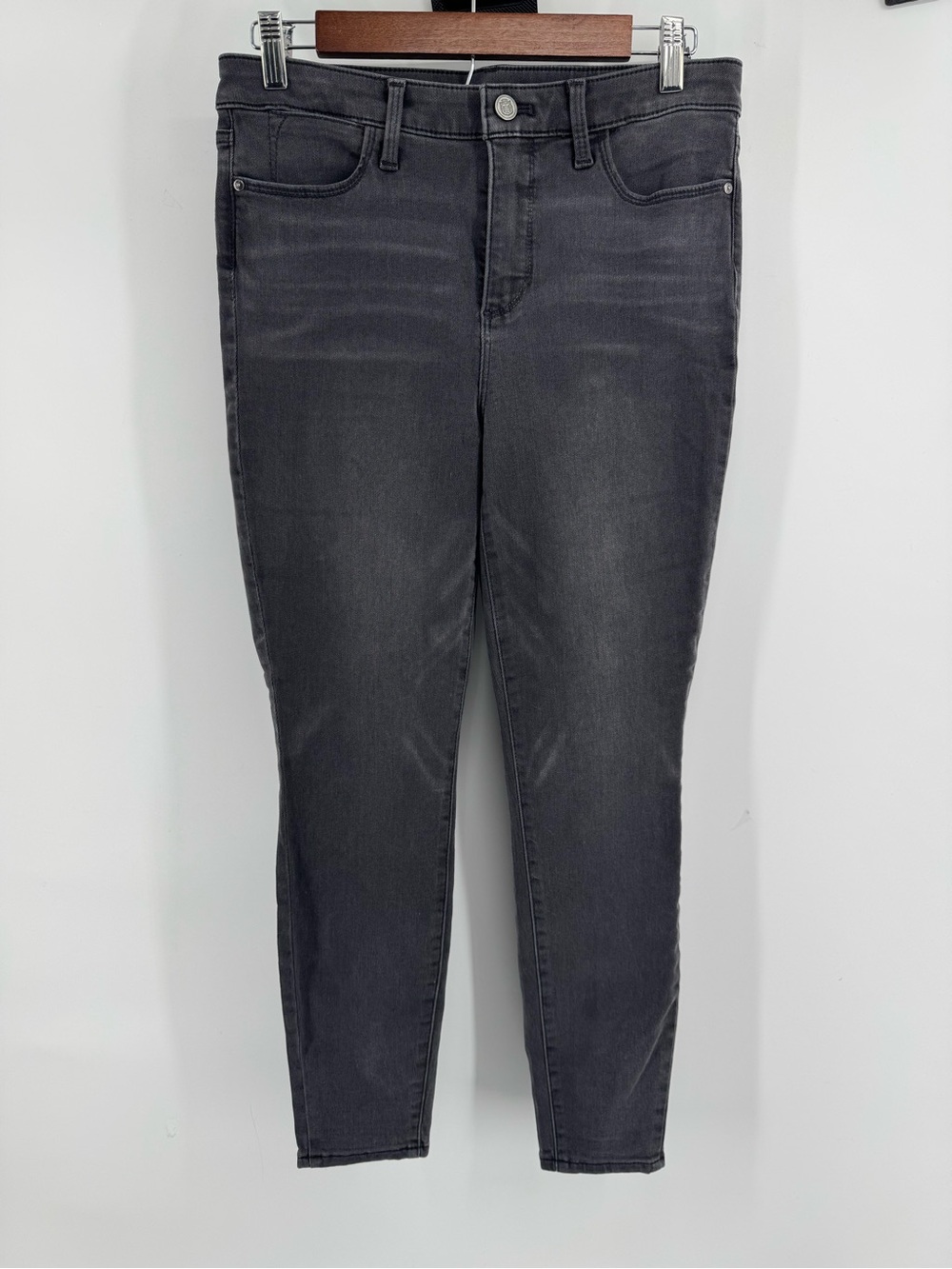 Talbots Women's Charcoal Gray High Rise Ankle Jeggings Jeans Women's Sz 8p